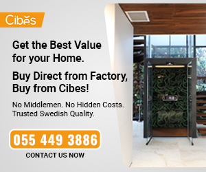 Cibes CTA banner showing a modern home lift installation with the message “Get the Best Value for your Home – Buy Direct from Factory, Buy from Cibes” and a contact number 055 449 3886.